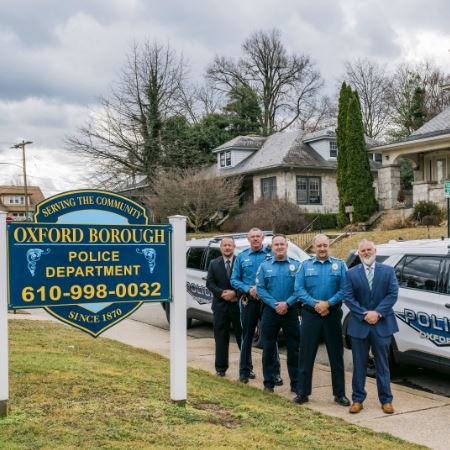 Officers posing for a picture